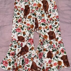 Floral and Animal Print Flared Pants Infant